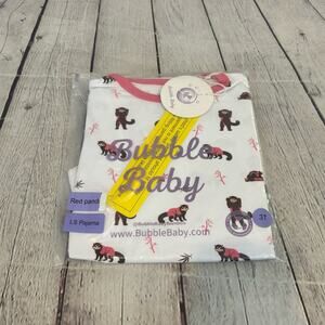 Bubble Baby Red Panda Bamboo Long Sleeve & Long Pants Set
